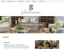 Tablet Screenshot of gehlhausenfloral.com